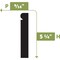 Ekena Millwork WM750W - 5 1/4"H x 9/16"D x 144"L Baseboard Flexible Moulding BBDFWM750WX144 - alternate 2